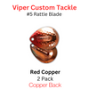 Viper Tackle Rattle Blades #5 Red Copper