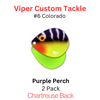 Viper Tackle Steel Blades #6 Purple Perch
