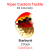 Viper Tackle Colorado Blades #4 SUNBURST