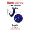 Ram Lures 1" XP PURPLE Montana blade