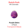 DUTCH FORK ghost blade #5 Colorado PURPLE ZEBRA