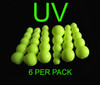 UV Chartreuse Stack beads 6 pk  