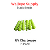 UV REACTIVE STACK BEADS CHARTREUSE