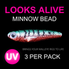 Looks Alive Minnow Beads SILVER TIGER