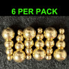 LARGE METALLIC GOLD STACK BEADS 
