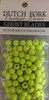 6mm DUTCH FORK Neon Chartreuse UV bead 