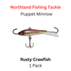 NORTHLAND FISHING TACKLE: 1/8oz Puppet Minnow Jig RUSTY CRAWFISH