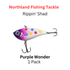 NORTHLAND FISHING TACKLE: 5/8oz Rippin' shad PURPLE WONDER