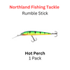 Northland Fishing Tackle Rumble stick crankbait size 4 HOT PERCH