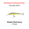 Northland Fishing Tackle Rumble stick crankbait size 5 Steel Chartreuse