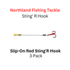 Northland Fishing Tackle: Size 2 Slip-On Sting'R Hook Red 3 pack 