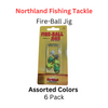 NORTHLAND FISHING TACKLE: Fire-ball Jig head 1/4oz Assorted Color pack.