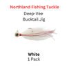 Northland Fishing Tackle: 3/8oz Deep-Vee Bucktail Jig WHITE