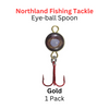 Northland Fishing Tackle: 1/40z Eye-Ball Spoon Gold