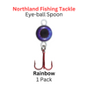 Northland Fishing Tackle: 1/8oz Eye-Ball Spoon Rainbow