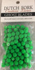 4mm DUTCH FORK Neon Green UV bead 