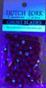 4mm DUTCH FORK Neon Red UV bead  under blue light 