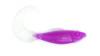 LIQUID WILLOWCAT Soft Plastic Jointed Curly-Tail Minnow PURPLE/ SNOWSHINE12/PK