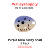 Colorado  blade #1 1/2 Glow Purple Fancy Shad