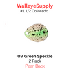 Colorado Blade #1 1/2 UV Green Speckle