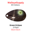 Walleye Supply Customs #4 Indiana Green Eclipse