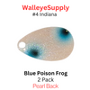 Walleye Supply Customs Blue Poison Frog #4 Indiana
