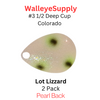 Walleye Supply Customs Lot Lizzard #3 1/2 Deep Cup Colorado