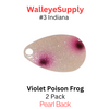 Walleye Supply Customs Violet Poison Frog #3 Indiana
