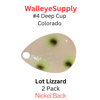 Walleye Supply Customs Lot Lizard #4 Deep Cup Colorado Nickel Back