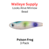 Looks Alive Minnow Beads Poison Frog Minnow 3 PK