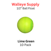 1/2" Lime Green Ball Float 1/2" Lime Green Ball Float