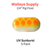 1/4" UV SUNBURST Rig (Pill) Float 5 PK