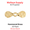 #3 HAMMERED BRASS PROPELLER