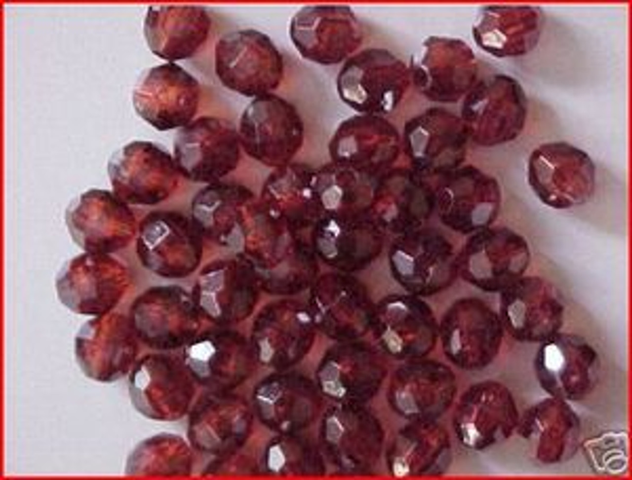 Fishing Beads Faceted 8mm ROOTBEER 50/PK
