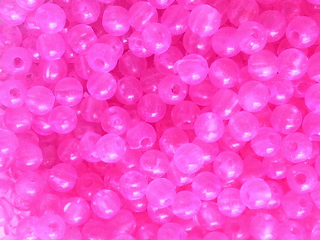 M METERXITY 200 Pcs Glow Fishing Beads - Plastic Luminous Round