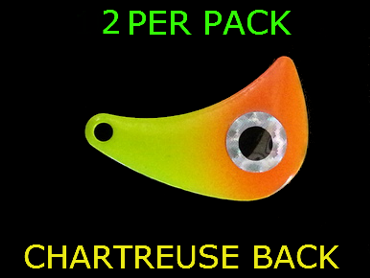 Spinner Blades HATCHET #4 CHART/ORANGE/EYE
