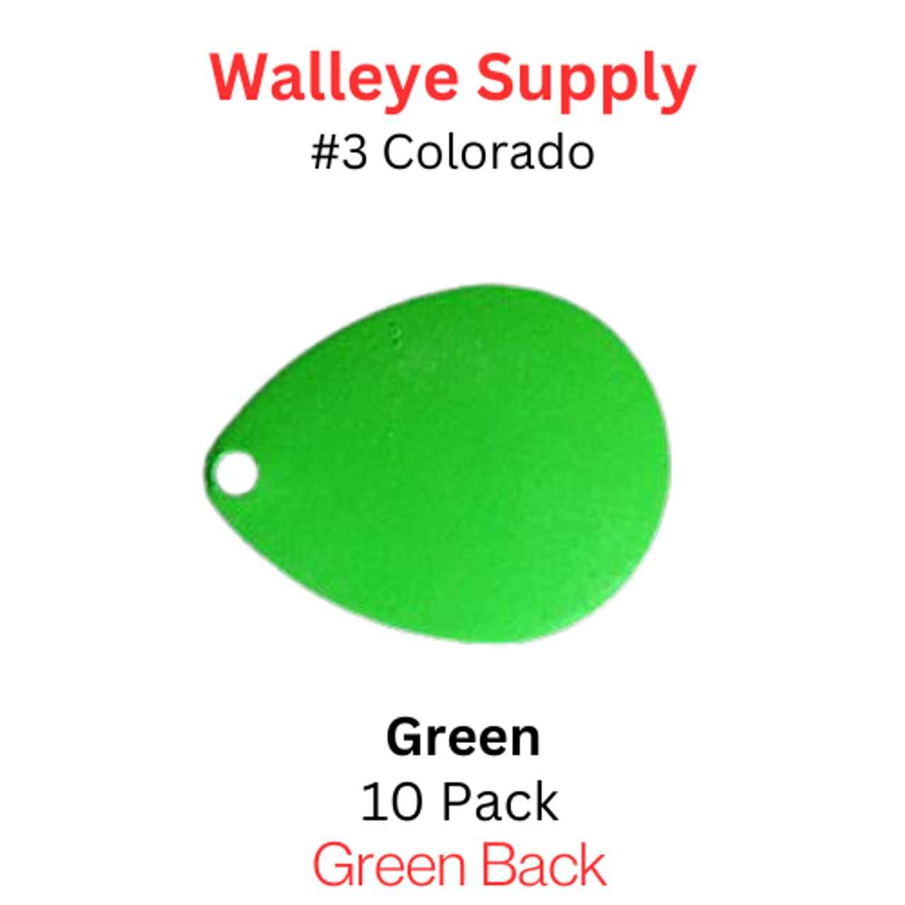 spinner Blades COLORADO #3 GREEN