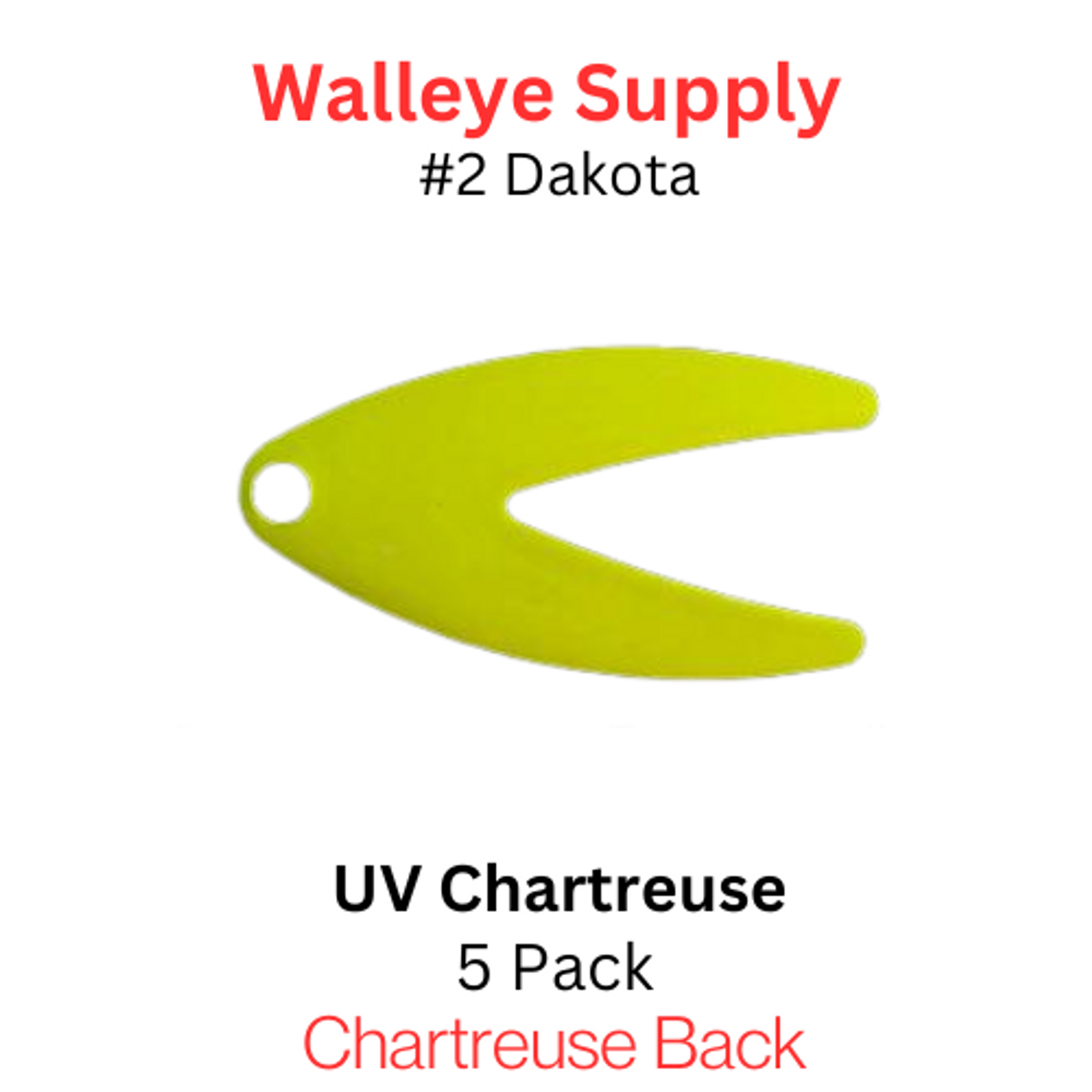 DAKOTA SPINNER BLADES #2 UV CHARTREUSE