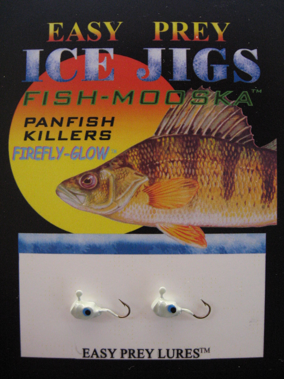 ICE FISHING JIGS #12 LS MINNOW BLUE GLOW / EASY PREY LURES