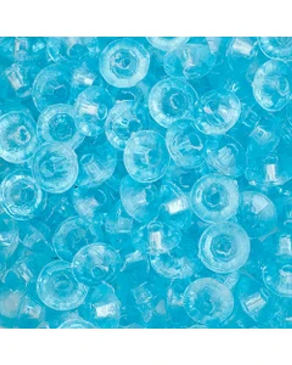 Fishing Lure Beads Rondell TRANSPARENT LIGHT BLUE 100/PK
