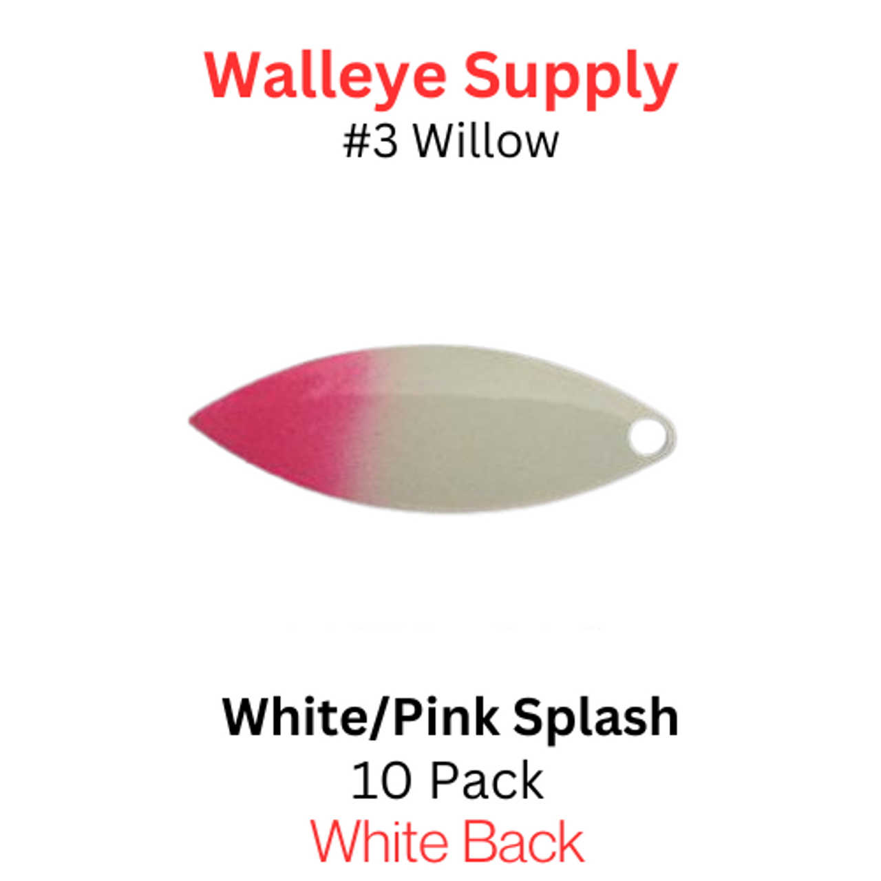 WILLOWLEAF blades #3 WHITE/PINK SPLASH
