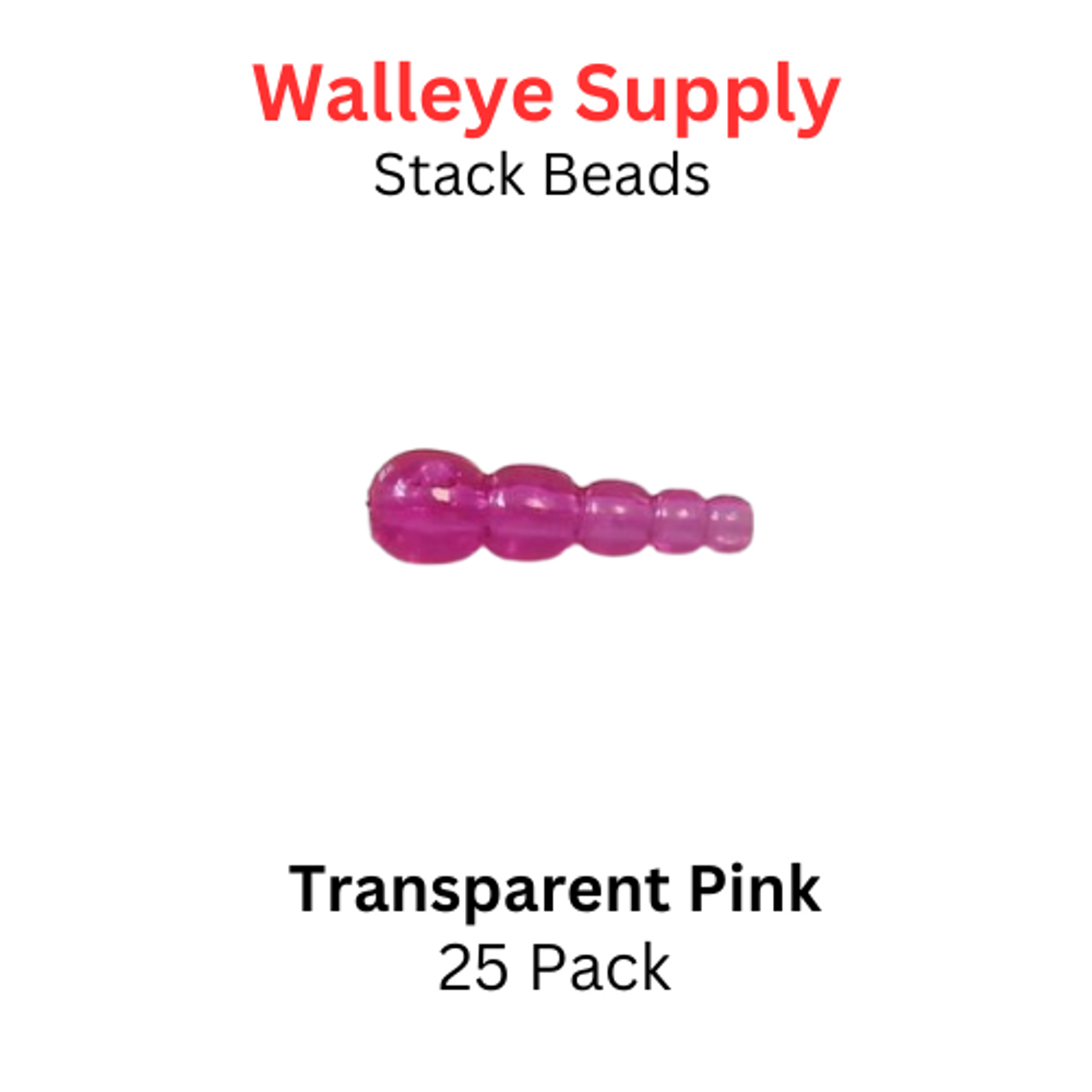 STACK BEADS TRANS.PINK
