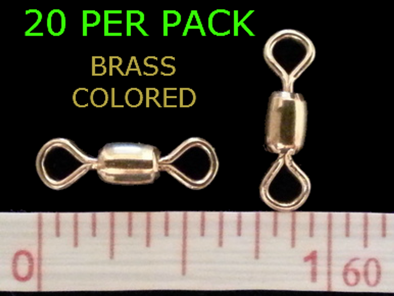 7 CRANE SWIVELS BRASS 