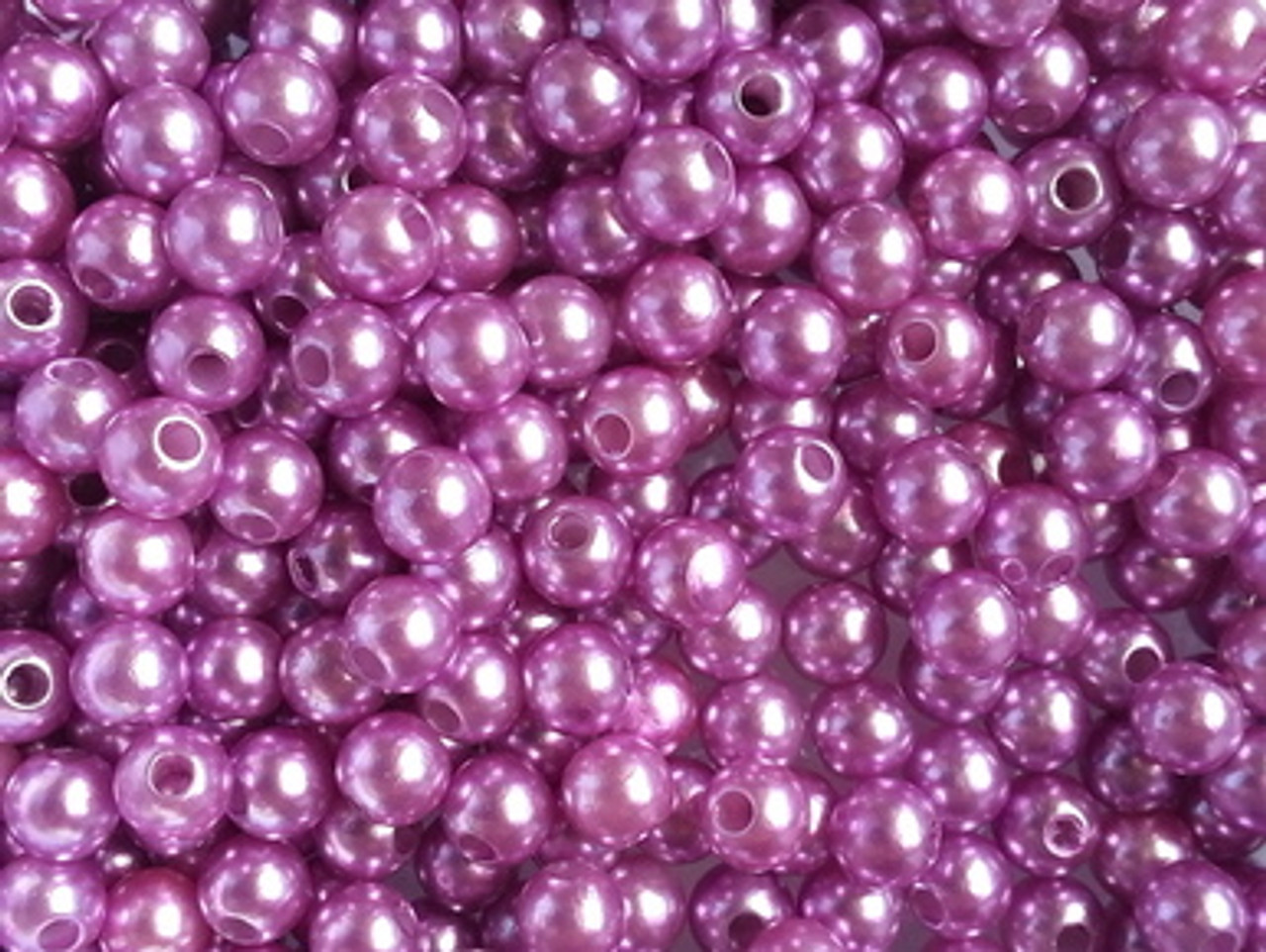 Fishing Beads Round 4mm PINK 100/PK