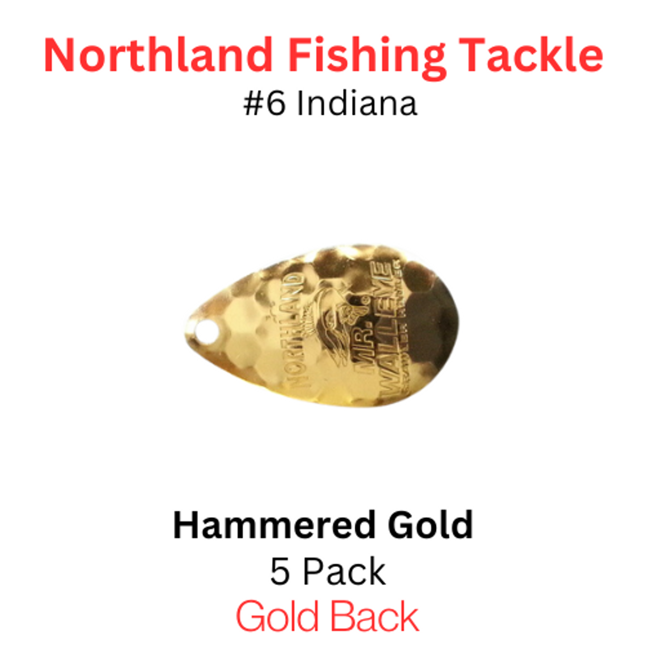 Northland Tackle INDIANA BLADES size 6 #172