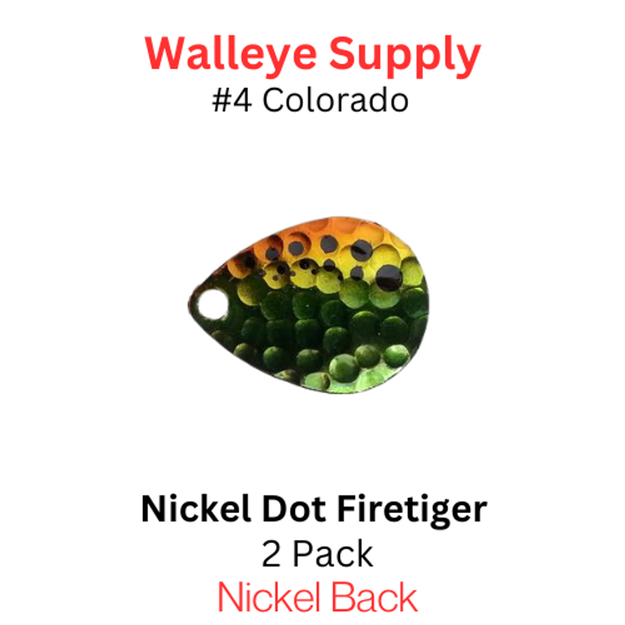 Colorado Spinner Blade #4 Nickel Dot Firetiger