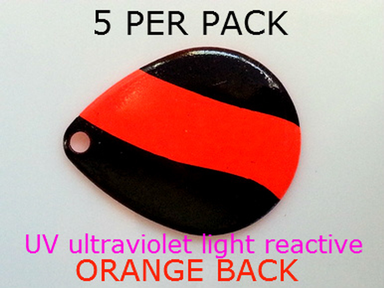 Spinner Blades COLORADO #5 UV COLORADO BLACK/ORANGE STRIPE