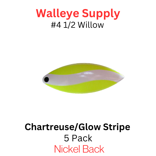 #4 1/2 WILLOWLEAF CHARTRUESE/WHITE GLOW STRIPE