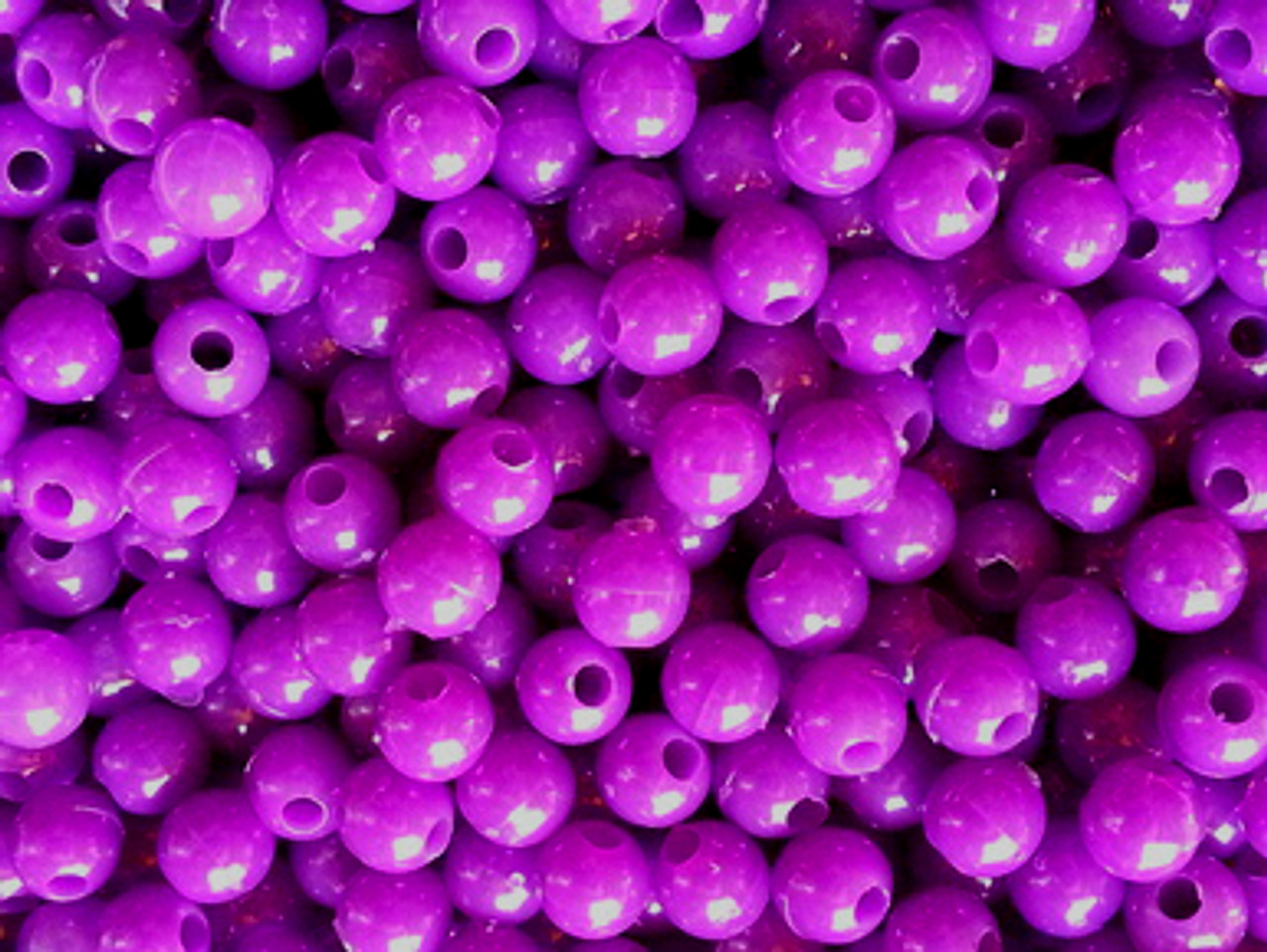 Fishing Beads Round 4mm PURPLE 100/PK 