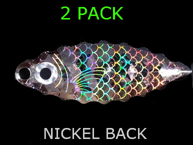 SERRATED WILLOW BLADES #3 1/2 NICKEL BAITFISH PRISM